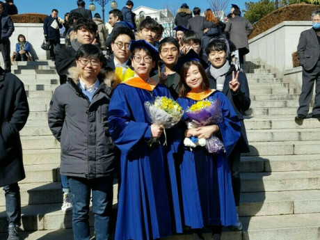 진상현, 박상우, 전재호, 오지현 졸업식